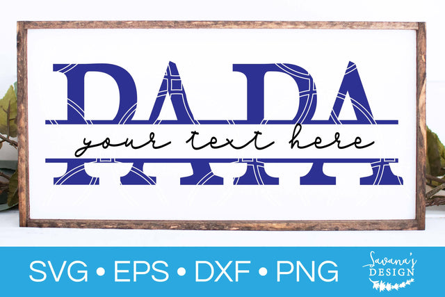 Papa Split Monogram SVG SVG SavanasDesign 