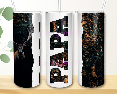 Papa Tumbler PNG, Papa 20 oz Skinny Tumbler Sublimation Wrap Straight/Tapered PNG, Father's Day Tumbler Wrap Sublimation sassyprint 