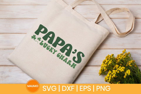 Papa's lucky charm St Patrick's svg quote SVG Maumo Designs 