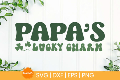 Papa's lucky charm St Patrick's svg quote SVG Maumo Designs 