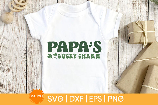 Papa's lucky charm St Patrick's svg quote SVG Maumo Designs 