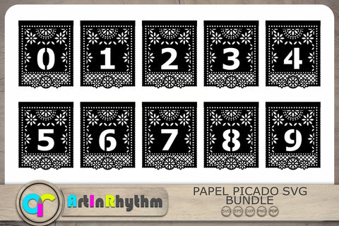 Papel Picado Svg, Mexican Banner Svg, Banner Template, Bunting Banner Svg SVG Artinrhythm shop 