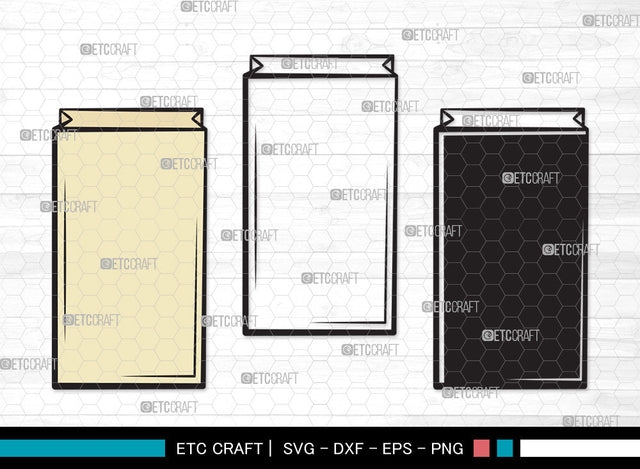 Paper Bag Clipart SVG, Paper Bag Svg, Bag Svg, Hand Bag Svg, Shopping Bag Svg, Brown Bag Svg, Bag Svg, Tote Bag Svg, Paper Bag Clipart SVG ETC Craft 