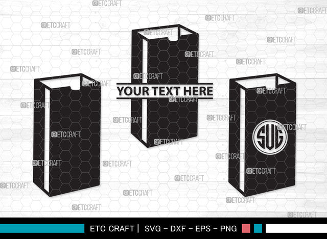 Paper Bag Monogram SVG, Paper Bag Svg, Bag Svg, Hand Bag Svg, Shopping Bag Svg, Brown Bag Svg, Bag Svg, Tote Bag Svg, Paper Bag Monogram SVG ETC Craft 