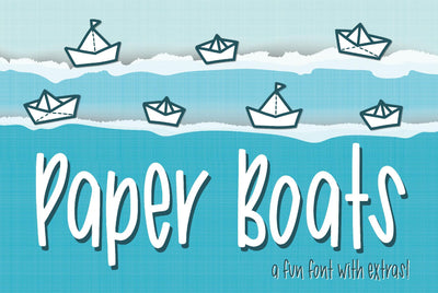 Paper Boats Font Kitaleigh 