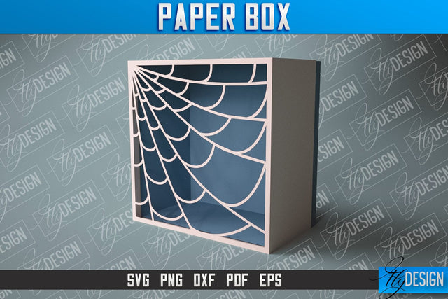 Paper Box SVG | Paper Cut SVG | Home Design SVG Fly Design 