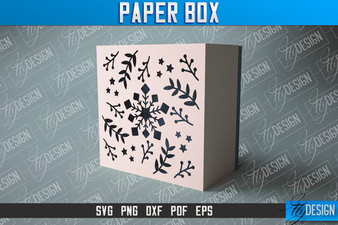 Paper Box SVG | Paper Cut SVG | Home Design SVG Fly Design 