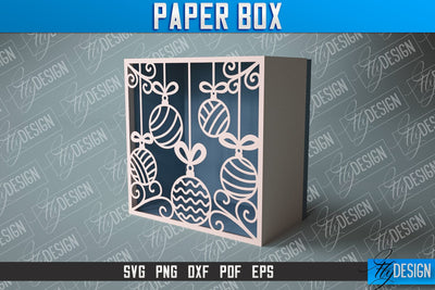 Paper Box SVG | Paper Cut SVG | Home Design SVG Fly Design 
