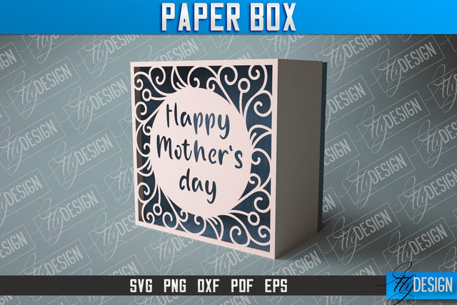 Paper Box SVG | Paper Cut SVG | Home Design SVG Fly Design 