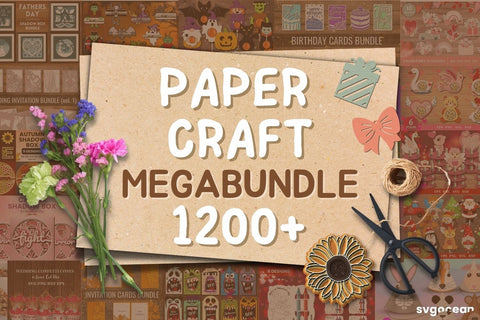Paper Craft SVG Bundle | Megabundle | Paper Cut SVG SvgOcean 