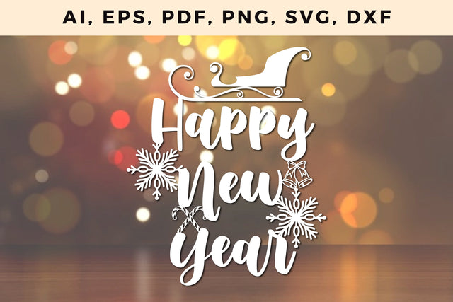 paper cut 2022 happy new year Craft svg, SVG, 3D Designs, SVG MD JOYNAL ABDIN 
