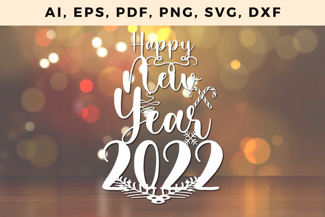paper cut 2022 happy new year Craft svg SVG MD JOYNAL ABDIN 