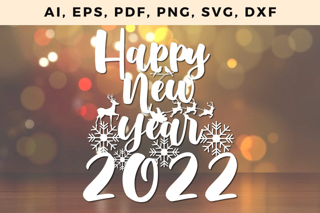 paper cut 2022 happy new year Craft svg SVG MD JOYNAL ABDIN 