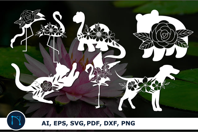 paper cut animal floral decor SVG bundle SVG MD JOYNAL ABDIN 