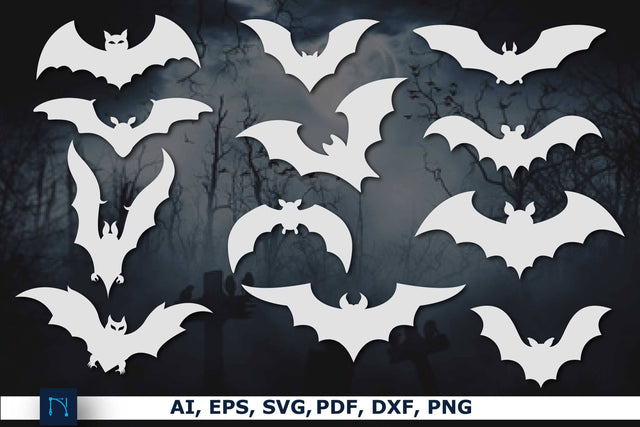 Paper Cut Bats SVG Bundle SVG MD JOYNAL ABDIN 