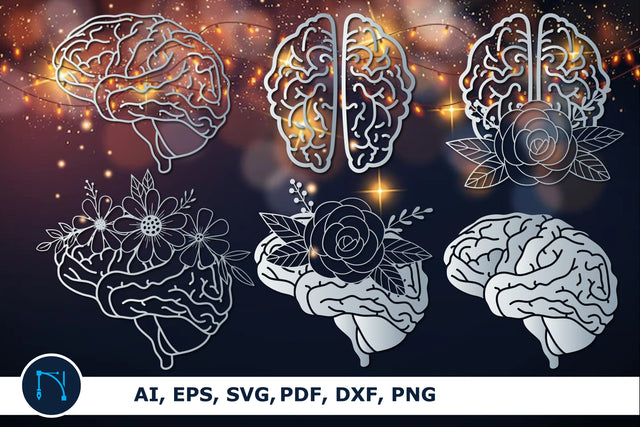 paper cut Brain bundle svg cut file SVG MD JOYNAL ABDIN 