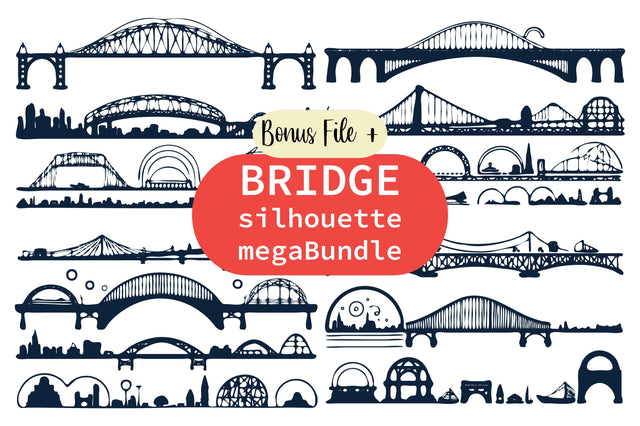 Paper Cut BRIDGE Silhouette Mega Bundle SVG MD JOYNAL ABDIN 