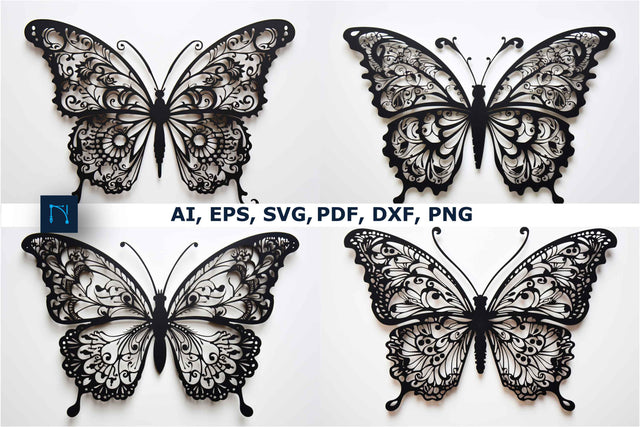 Paper Cut Butterfly Bundle SVG SVG MD JOYNAL ABDIN 