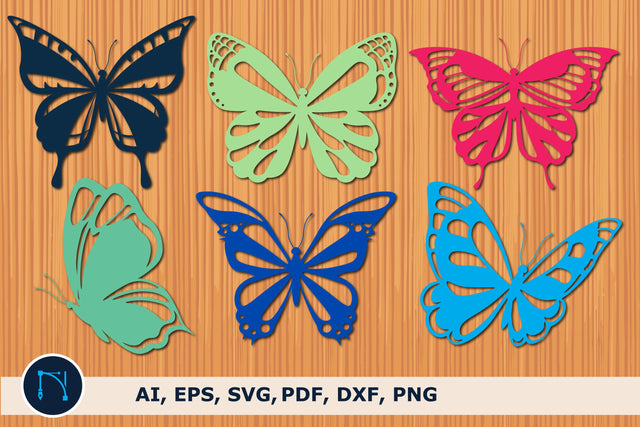 paper cut butterfly SVG cut file bundle SVG MD JOYNAL ABDIN 