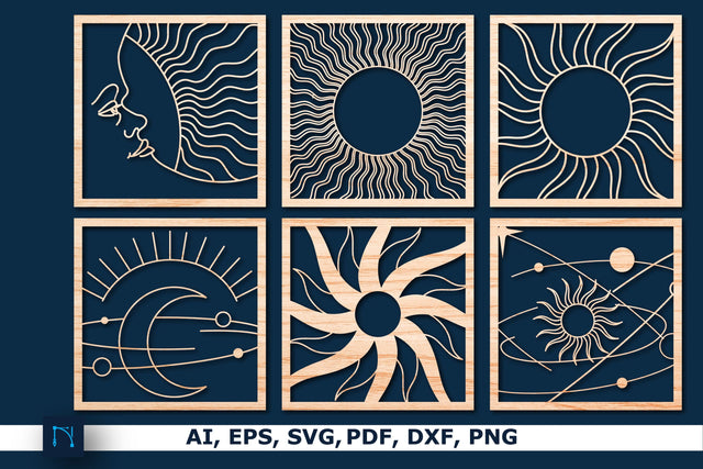 paper cut celestial wall decor SVG bundle SVG MD JOYNAL ABDIN 