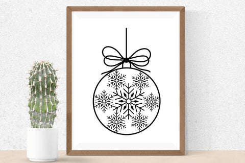 Paper Cut Christmas Ball SVG Bundle SVG Regulrcrative 