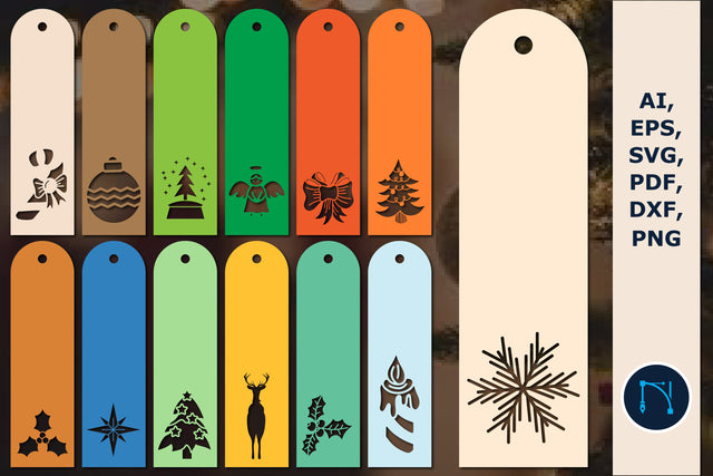 paper cut Christmas bookmark SVG bundle SVG MD JOYNAL ABDIN 