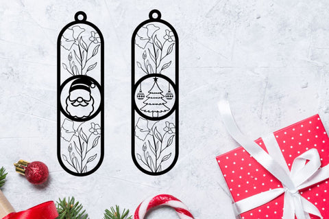 Paper Cut Christmas Bookmark Svg Bundle SVG Regulrcrative 