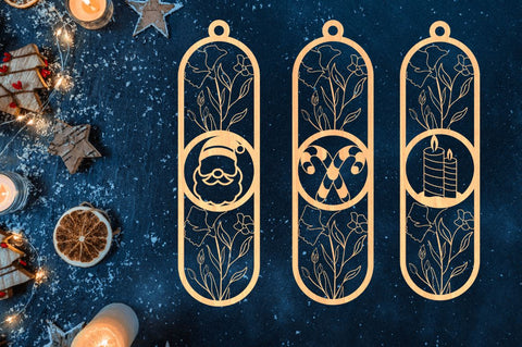 Paper Cut Christmas Bookmark Svg Bundle SVG Regulrcrative 