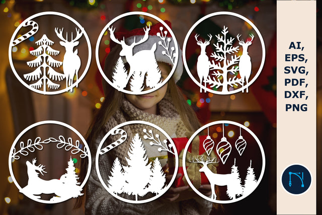 paper cut Christmas decor Bundle SVG SVG MD JOYNAL ABDIN 