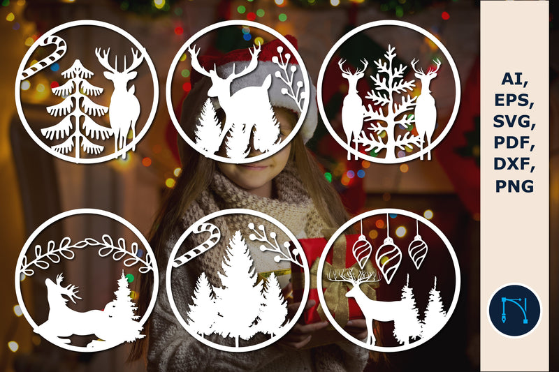 paper cut Christmas decor Bundle SVG SVG MD JOYNAL ABDIN 