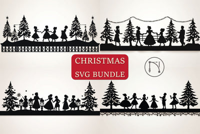 Paper Cut Christmas Decor SVG Bundle SVG MD JOYNAL ABDIN 