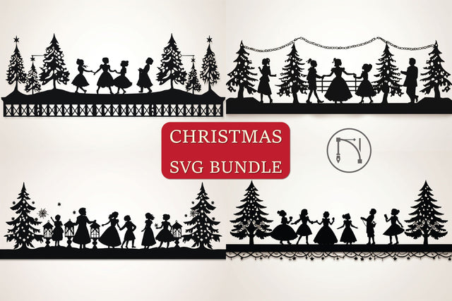 Paper Cut Christmas Decor SVG Bundle SVG MD JOYNAL ABDIN 