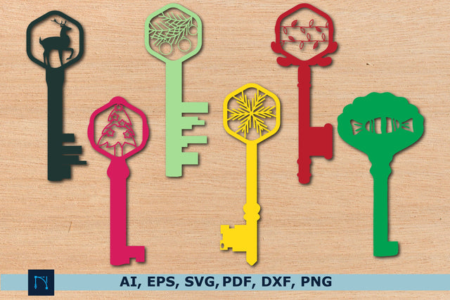 paper cut Christmas key SVG bundle SVG MD JOYNAL ABDIN 