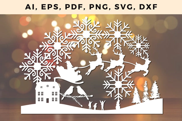 paper cut CHRISTMAS ORNAMENTS Craft svg, Multilayer Laser Cut Files, SVG, 3D Designs SVG MD JOYNAL ABDIN 
