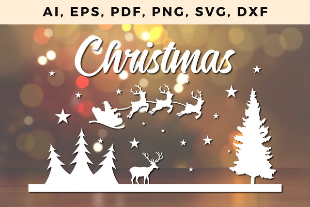 paper cut CHRISTMAS ORNAMENTS Craft svg, Multilayer Laser Cut Files, SVG, 3D Designs SVG MD JOYNAL ABDIN 