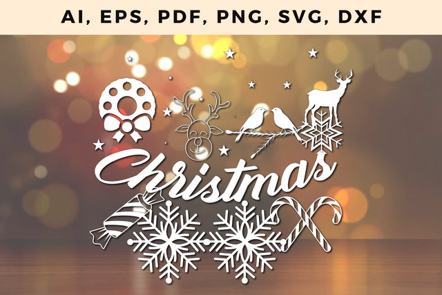 paper cut CHRISTMAS ORNAMENTS Craft svg SVG MD JOYNAL ABDIN 