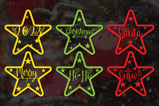 paper cut Christmas star decor SVG bundle SVG MD JOYNAL ABDIN 
