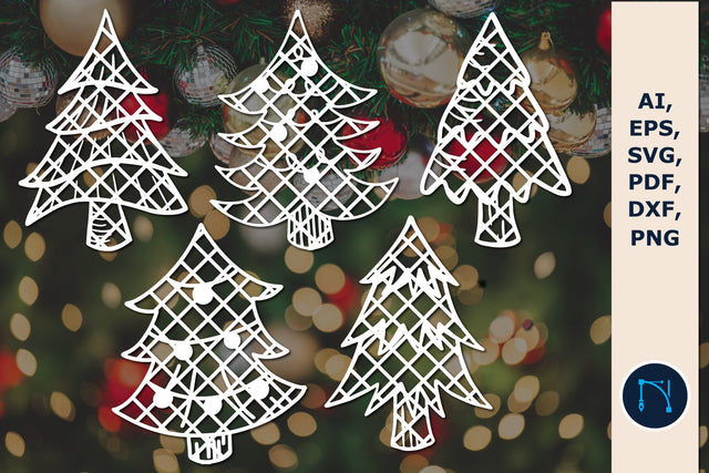 paper cut Christmas tree SVG bundle SVG MD JOYNAL ABDIN 