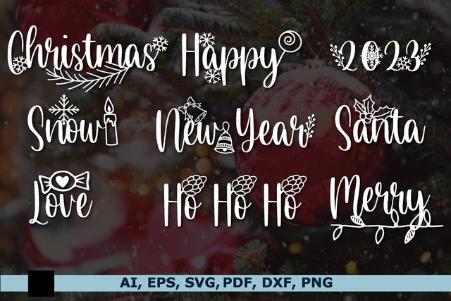 paper cut Christmas Words SVG bundle SVG MD JOYNAL ABDIN 