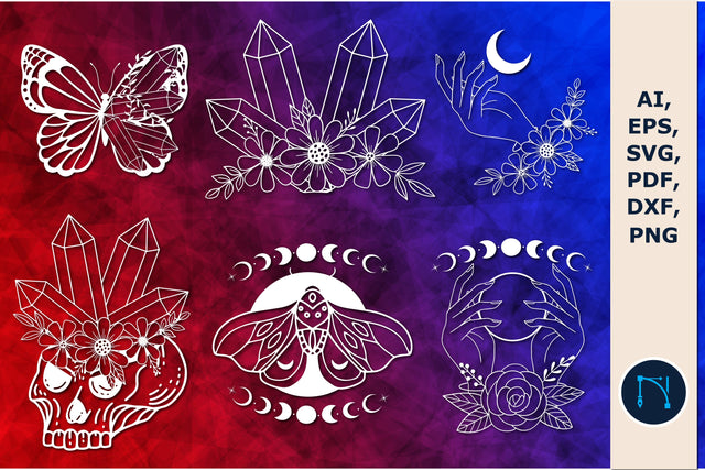 paper cut crystals Magic svg bundle SVG MD JOYNAL ABDIN 