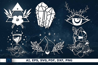 paper cut crystals Magic svg bundle SVG MD JOYNAL ABDIN 