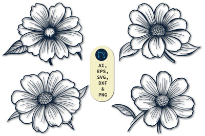 Paper Cut Daisy Flower SVG Bundle SVG MD JOYNAL ABDIN 