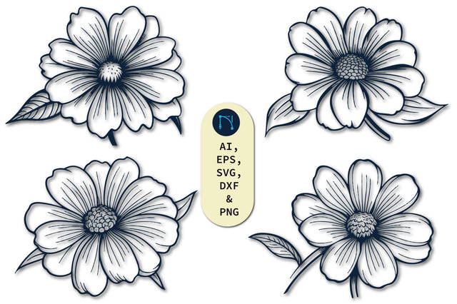 Paper Cut Daisy Flower SVG Bundle SVG MD JOYNAL ABDIN 