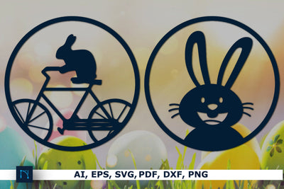 paper cut Easter bunny SVG bundle SVG MD JOYNAL ABDIN 