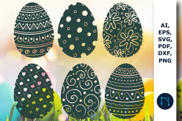 paper cut Easter Egg element SVG bundle SVG MD JOYNAL ABDIN 