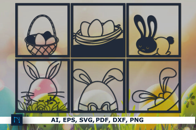 paper cut Easter wall decor SVG bundle SVG MD JOYNAL ABDIN 