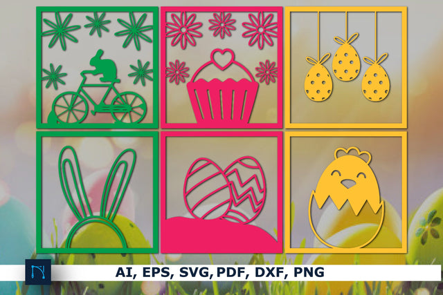paper cut Easter wall decor SVG bundle SVG MD JOYNAL ABDIN 