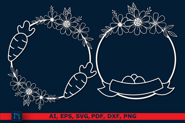 Paper cut Easter wreath SVG Bundle SVG MD JOYNAL ABDIN 