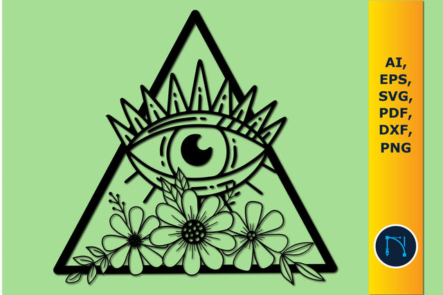 paper cut floral Celestial eye Svg SVG MD JOYNAL ABDIN 