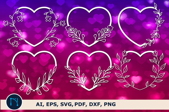 paper cut floral heart shape SVG bundle SVG MD JOYNAL ABDIN 